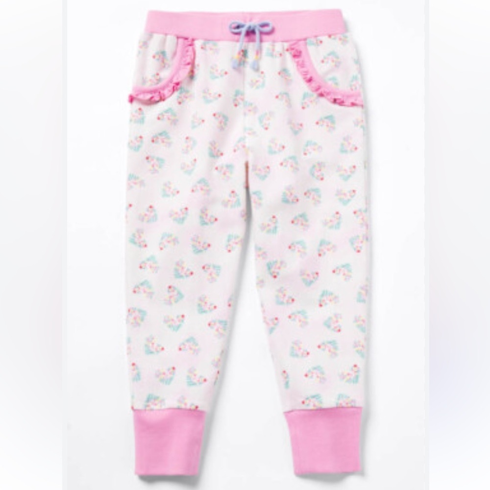 Matilda Jane Enchanted Garden Love All Around Heart Print Jogger sweatpants